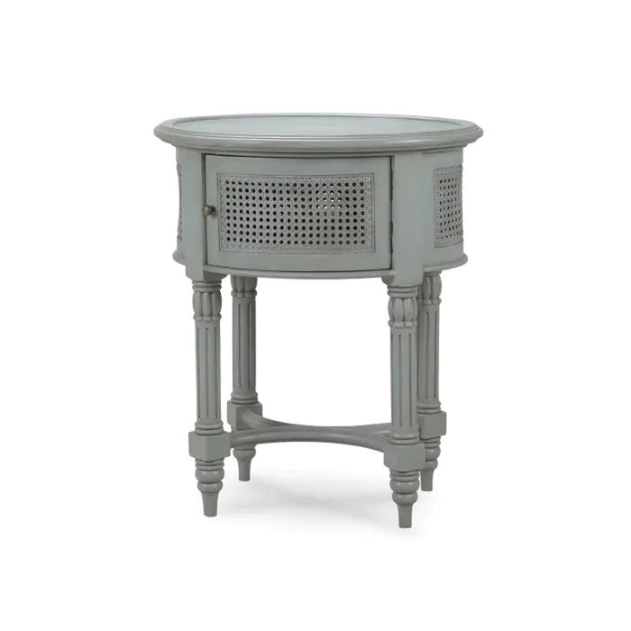 Bramble - Montego Side Table w/ Rattan Door - 27900GCH - GreatFurnitureDeal