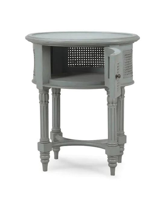 Bramble - Montego Side Table w/ Rattan Door - 27900GCH - GreatFurnitureDeal
