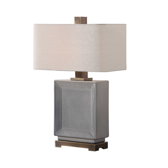 Uttermost - Abbot Crackled Gray Table Lamp - 27905-1 - GreatFurnitureDeal