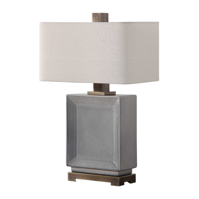 Uttermost - Abbot Crackled Gray Table Lamp - 27905-1 - GreatFurnitureDeal