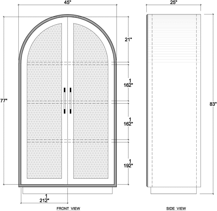 Bramble - Vannes Wardrobe w/ Rattan Door - BR-27910 - GreatFurnitureDeal