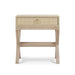 Bramble - Renoir Bedside Table Wrapped in Natural Rattan w/ Sandbar Legs - 27912RNATSNB---- - GreatFurnitureDeal