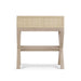 Bramble - Renoir Bedside Table Wrapped in Natural Rattan w/ Sandbar Legs - 27912RNATSNB---- - GreatFurnitureDeal