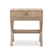 Bramble - Renoir Bedside In Rattan Natural w/ Fruitwood Legs - 27912RNATFRW---- - GreatFurnitureDeal