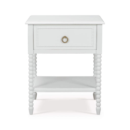 Bramble - Cholet Bedside Table in Architectural White - 27913HRW----LDT - GreatFurnitureDeal