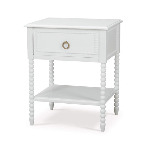 Bramble - Cholet Bedside Table in Architectural White - 27913HRW----LDT - GreatFurnitureDeal
