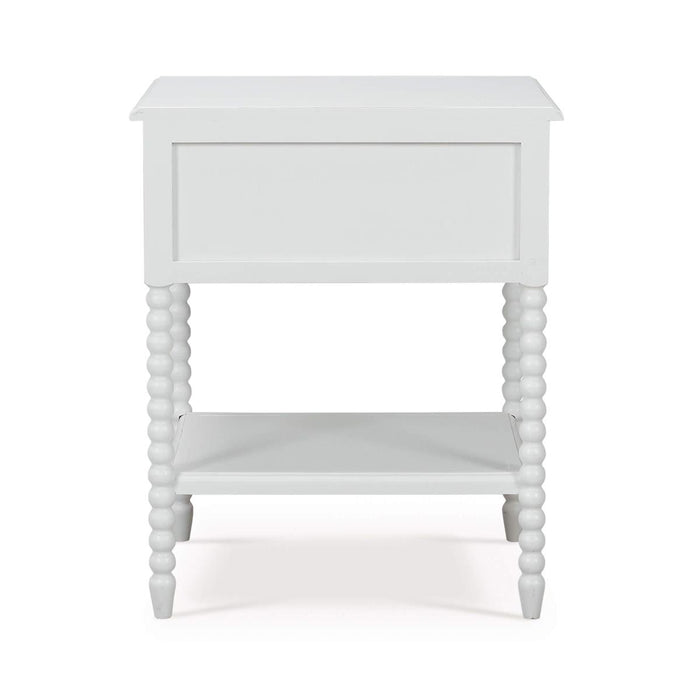 Bramble - Cholet Bedside Table in Architectural White - 27913HRW----LDT - GreatFurnitureDeal