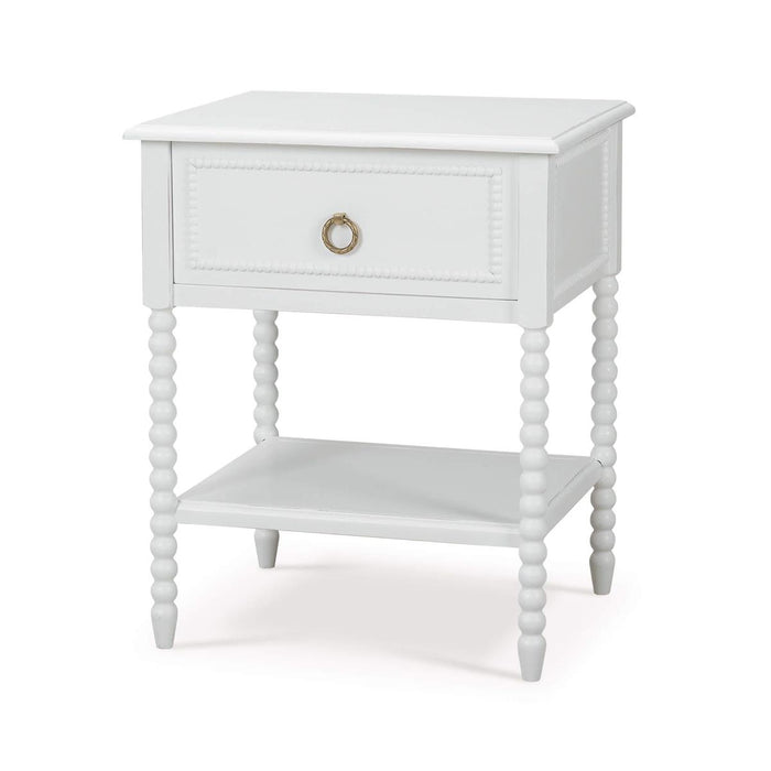 Bramble - Cholet Bedside Table in Architectural White - 27913HRW----LDT - GreatFurnitureDeal