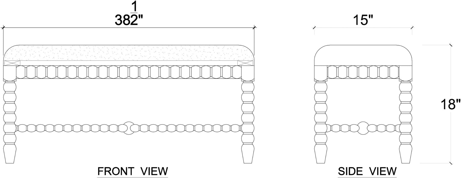Bramble - Cholet Bench Small - BR-27917 - GreatFurnitureDeal