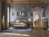 Bramble - Cholet Bench Medium in Fruitwood w/ Arctic White Performance Fabric - 27919FRWSF204---- - GreatFurnitureDeal