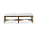 Bramble - Cholet Bench Medium in Straw Wash w/ Arctic White Performance Fabric - 27919STWSF204---- - GreatFurnitureDeal