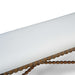 Bramble - Cholet Bench Medium in Straw Wash w/ Arctic White Performance Fabric - 27919STWSF204---- - GreatFurnitureDeal