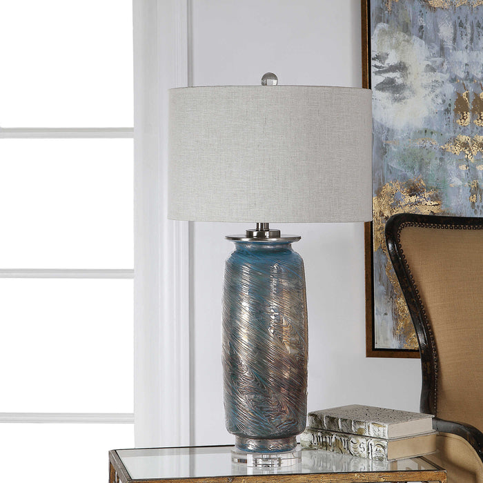 Uttermost - Olesya Swirl Glass Table Lamp - 27919 - GreatFurnitureDeal