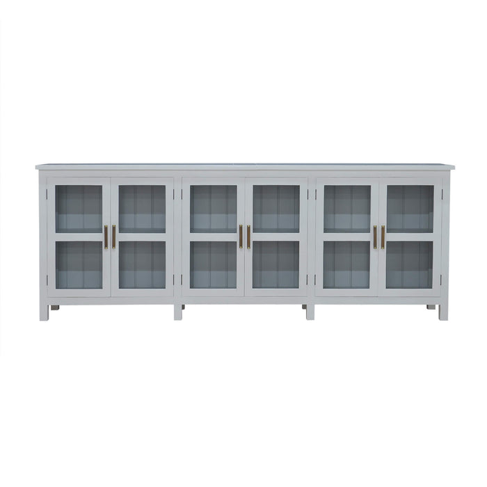 Bramble - Madrone 6 Door Sideboard in Architectural White, Grey Mist - US-WS-27922HRW-GMI--- - GreatFurnitureDeal