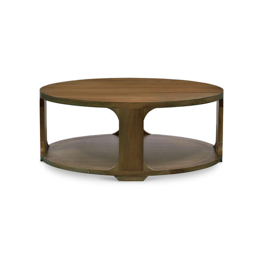 Bramble - Corte Round Coffee Table in Straw Wash - 27936STW----- - GreatFurnitureDeal