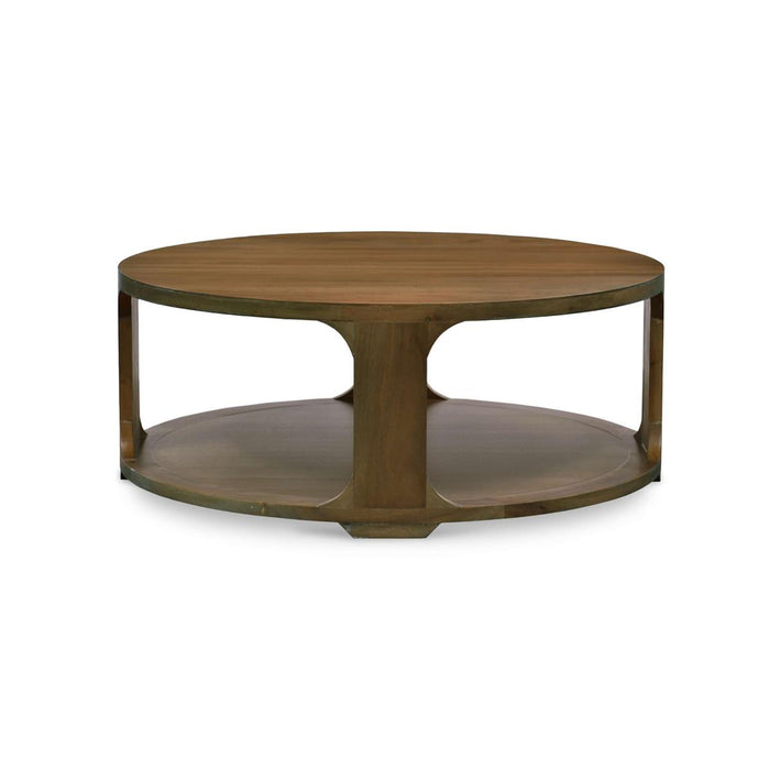 Bramble - Corte Round Coffee Table in Straw Wash - 27936STW----- - GreatFurnitureDeal
