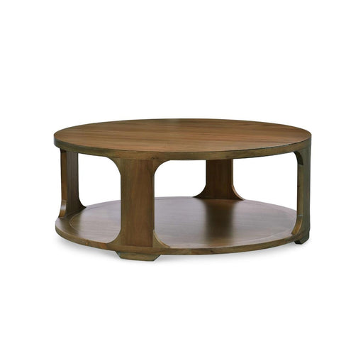 Bramble - Corte Round Coffee Table in Straw Wash - 27936STW----- - GreatFurnitureDeal