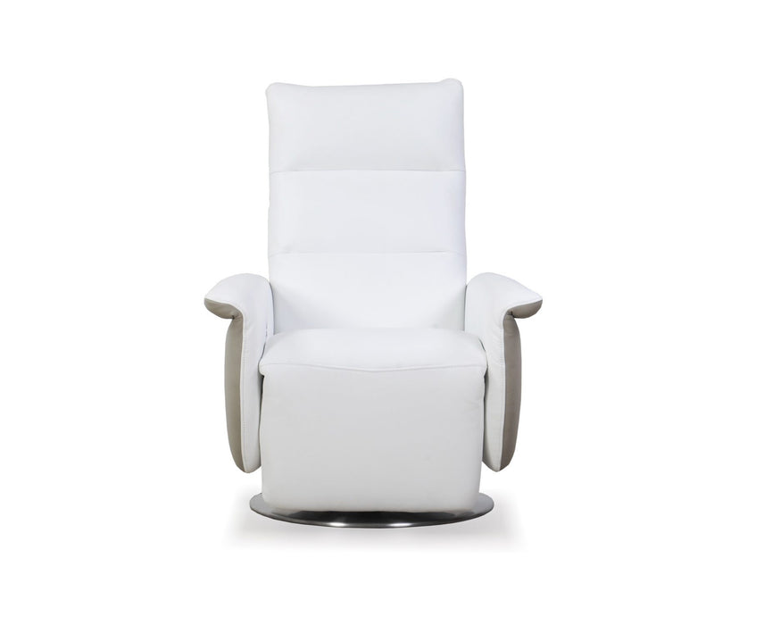 Moroni - Oslo Dual Motor Motion Full Leather Recliner in Pure White - 27939B1296