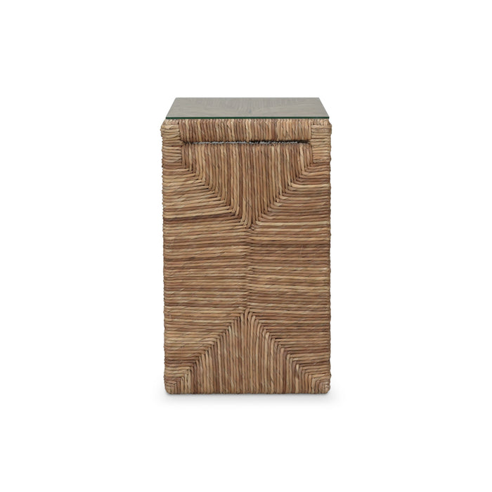 Bramble - Tuscan Rush Nesting Table Set 2 w/ Tempered Glass - BR-27951 - GreatFurnitureDeal