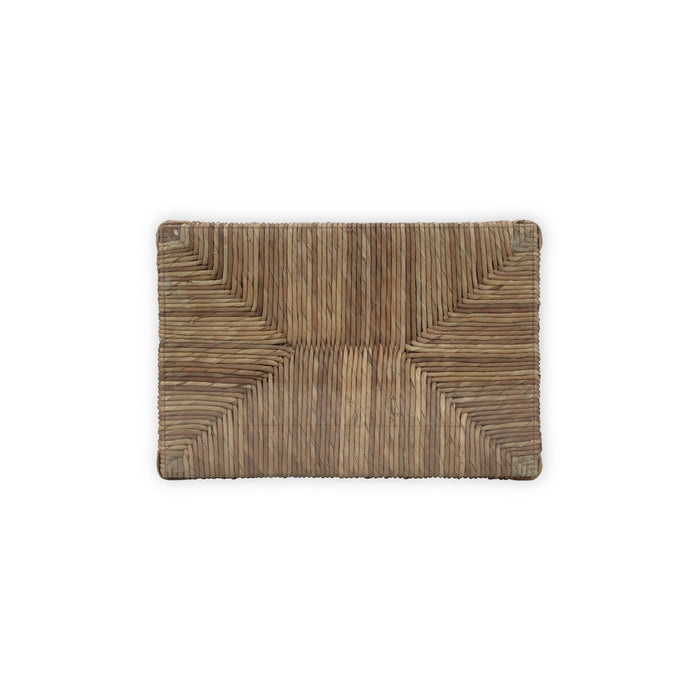 Bramble - Tuscan Rush Nesting Table Set 2 w/ Tempered Glass - BR-27951 - GreatFurnitureDeal