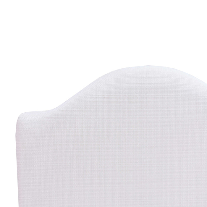 Bramble - Lorient Dining Chair In Straw Wash w/ Arctic White Performance Fabric -Set of 2- 27954STWSF204---- - GreatFurnitureDeal