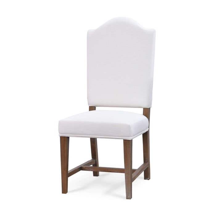 Bramble - Lorient Dining Chair In Straw Wash w/ Arctic White Performance Fabric -Set of 2- 27954STWSF204---- - GreatFurnitureDeal