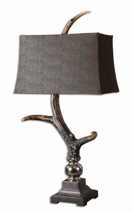Uttermost - Stag Horn Dark Shade Table Lamp - 27960 - GreatFurnitureDeal