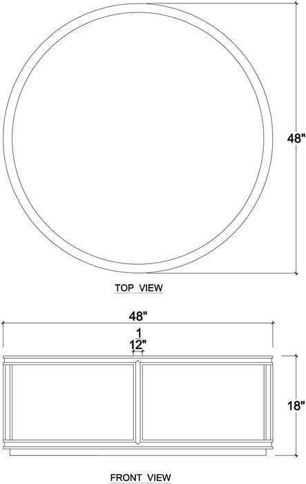 Bramble - Cohan Round Coffee Table - Mahogany - BR-27968 - GreatFurnitureDeal