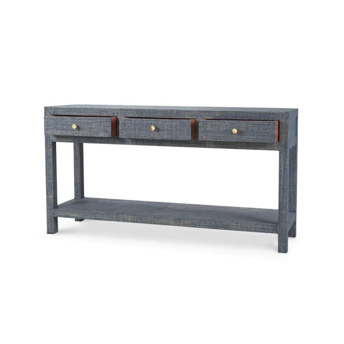 Bramble - Kagu Console Table w/ Raffia - BR-27969RFPB - GreatFurnitureDeal