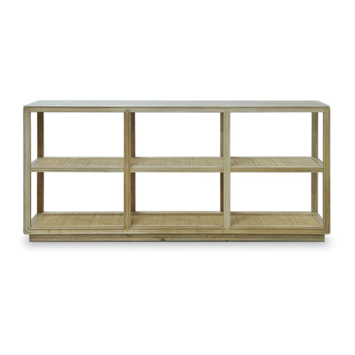 Bramble - Cohan Console Table In Rustic Oak w/ Rattan Natural - US-WS-27970RTO-RNAT--- - GreatFurnitureDeal