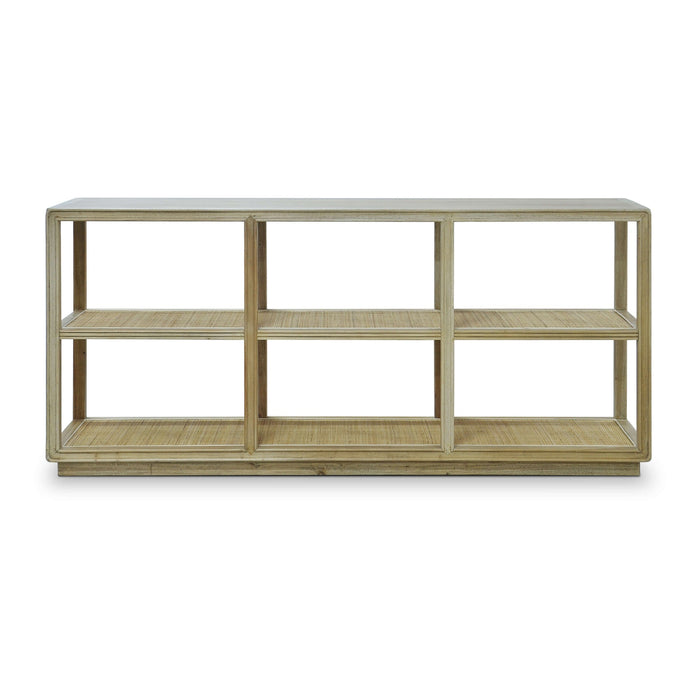 Bramble - Cohan Console Table In Fruitwood w/ Rattan Natural - 27970FRW-RNAT--- - GreatFurnitureDeal