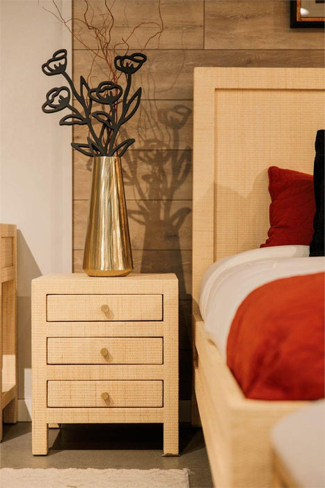 Bramble - Kagu End Table Wrapped in Natural Rattan - 27974RNAT----- - GreatFurnitureDeal