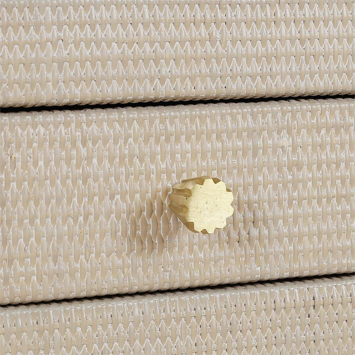 Bramble - Kagu End Table Wrapped in Sandbar Rattan - 27974RSNB-----