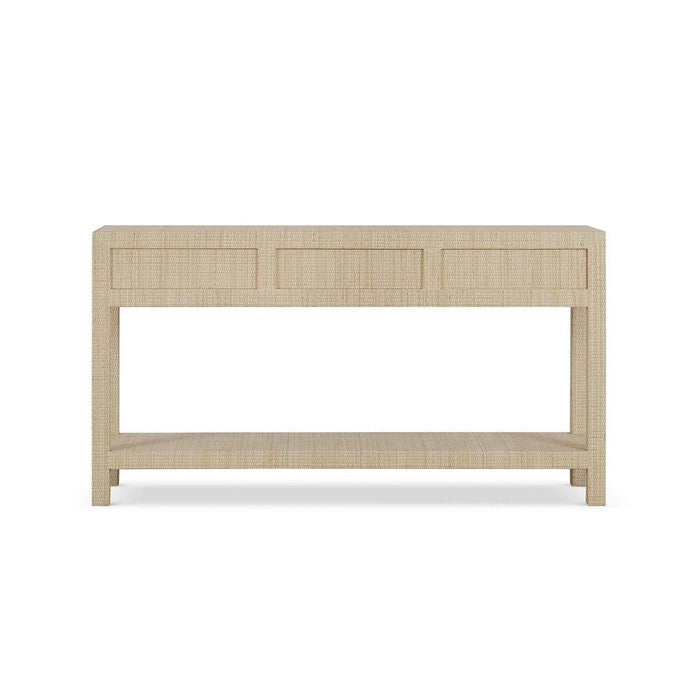 Bramble - Kagu Console Table Wrapped in Rattan Natural - 27975RNAT----- - GreatFurnitureDeal