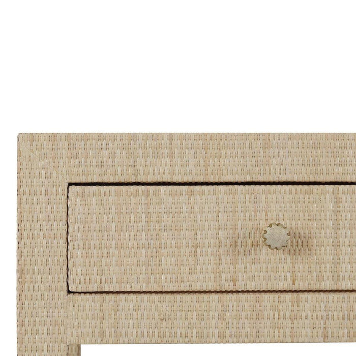 Bramble - Kagu Console Table Wrapped in Rattan Natural - 27975RNAT----- - GreatFurnitureDeal