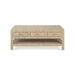Bramble - Kagu 6 Drawer Coffee Table Wrapped in Rattan Natural - 27976RNAT----- - GreatFurnitureDeal