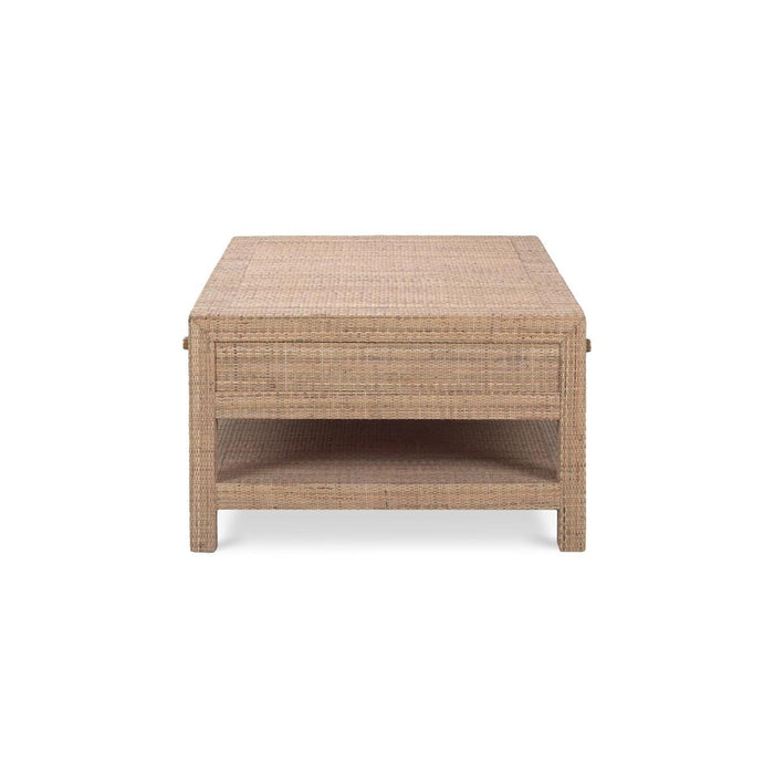 Bramble - Kagu 6 Drawer Coffee Table Wrapped in Rattan Natural - 27976RNAT-----