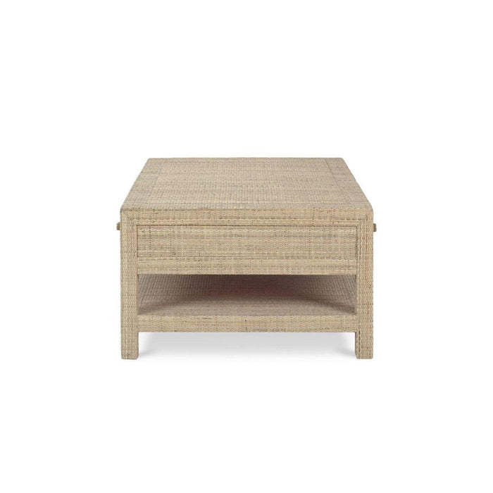 Bramble - Kagu 6 Drawer Coffee Table Wrapped in Rattan Natural - 27976RNAT----- - GreatFurnitureDeal