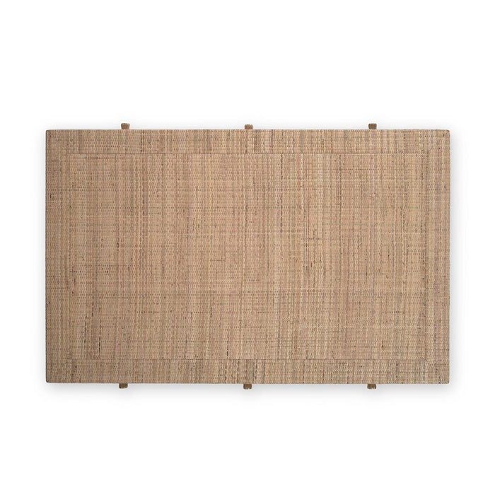 Bramble - Kagu 6 Drawer Coffee Table Wrapped in Rattan Natural - 27976RNAT-----