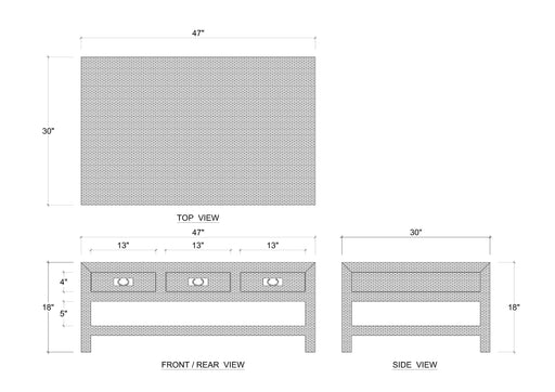 Bramble - Kagu 6 Drawer Coffee Table In Rattan Natural - 27976RNAT----- - GreatFurnitureDeal