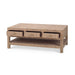 Bramble - Kagu 6 Drawer Coffee Table w/ Rattan - BR-27976 - GreatFurnitureDeal