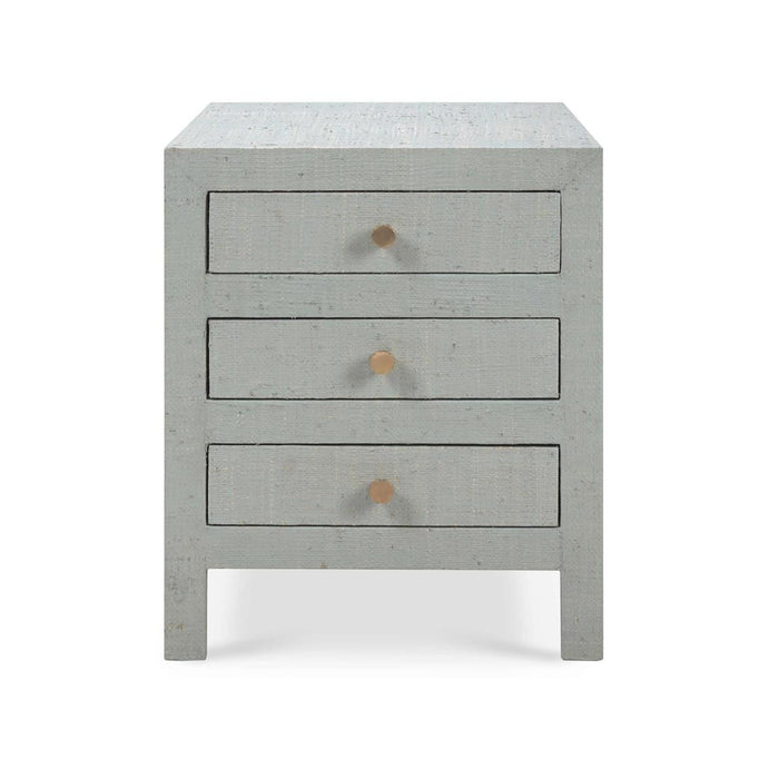 Bramble - Kagu End Table in Pale Blue Washed Raffia - 27979RFPB----- - GreatFurnitureDeal