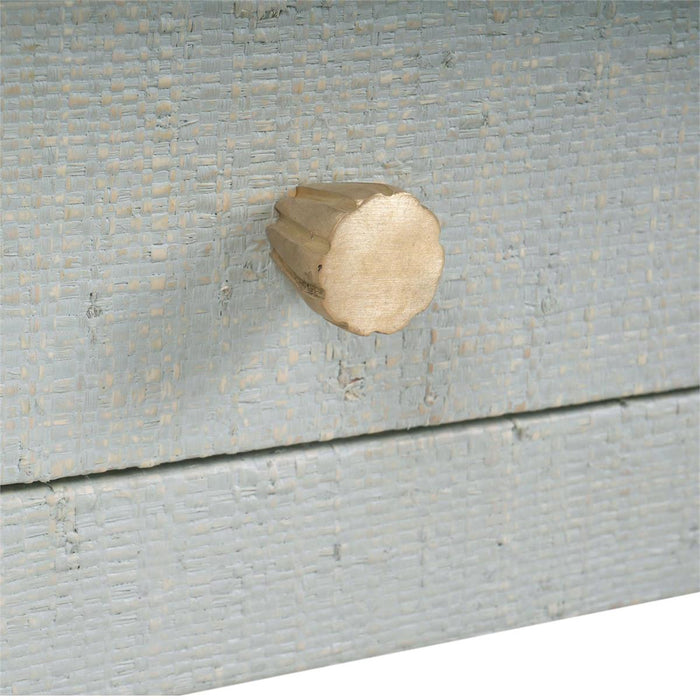 Bramble - Kagu End Table in Pale Blue Washed Raffia - 27979RFPB----- - GreatFurnitureDeal