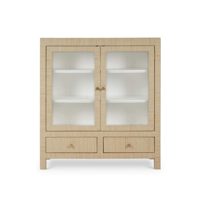 Bramble - Kagu 2 Doors Sideboard Wrapped in Natural Rattan w/ True White Interior - 27996RNAT-TRW---