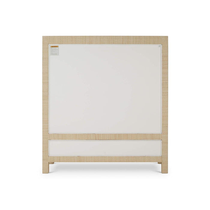 Bramble - Kagu 2 Doors Sideboard Wrapped in Natural Rattan w/ True White Interior - 27996RNAT-TRW---