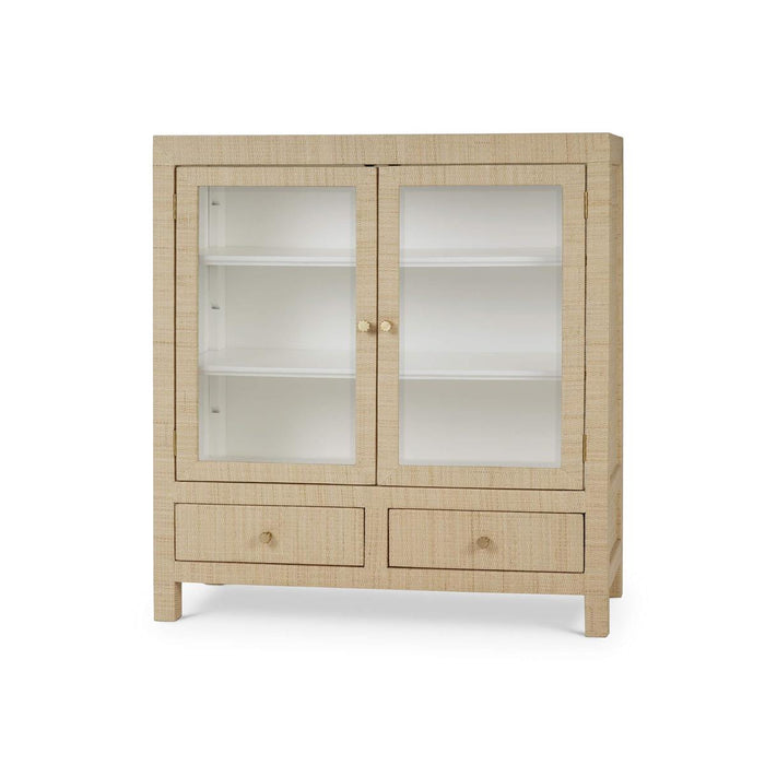 Bramble - Kagu 2 Doors Sideboard Wrapped in Natural Rattan w/ True White Interior - 27996RNAT-TRW---