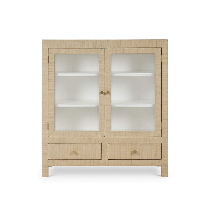 Bramble - Kagu 2 Doors Sideboard Wrapped in Natural Rattan w/ True White Interior - 27996RNAT-TRW--- - GreatFurnitureDeal