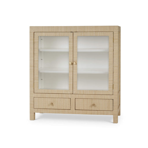 Bramble - Kagu 2 Doors Sideboard Wrapped in Natural Rattan w/ True White Interior - 27996RNAT-TRW--- - GreatFurnitureDeal