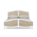 Bramble - Covington King Bed in Architectural White w/ Rattan Natural - 28025HRW-RNAT--LDT - GreatFurnitureDeal