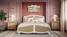 Bramble - Covington King Bed in Architectural White w/ Rattan Natural - 28025HRW-RNAT--LDT - GreatFurnitureDeal